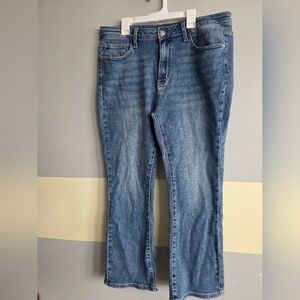 Judy Blue Cropped Boot Cut Plus Size  Denim Jeans Sz 15